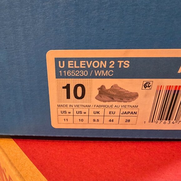 Hoka One One Elevon X White Running White / White Shoes 1165230-WMC SIze 10 NEW - Picture 9 of 15